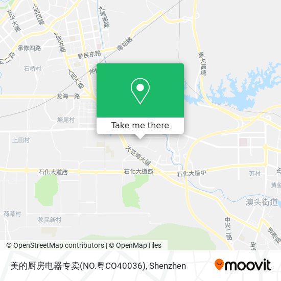 美的厨房电器专卖(NO.粤CO40036) map