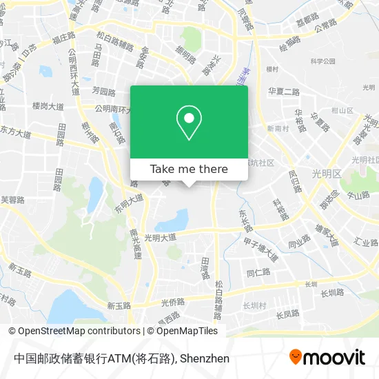 中国邮政储蓄银行ATM(将石路) map