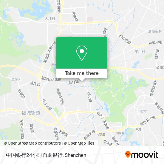 中国银行24小时自助银行 map