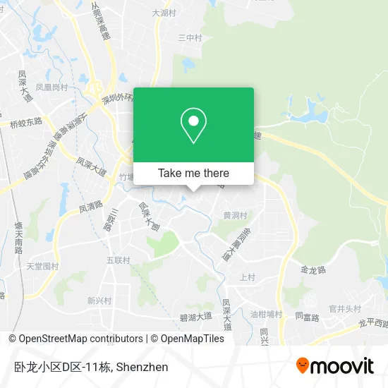 卧龙小区D区-11栋 map