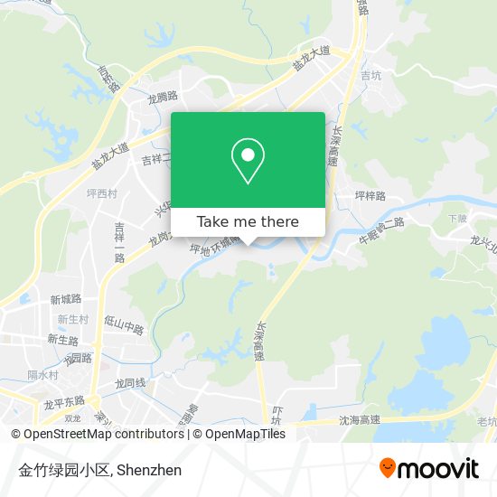 金竹绿园小区 map