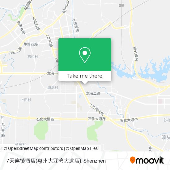 7天连锁酒店(惠州大亚湾大道店) map