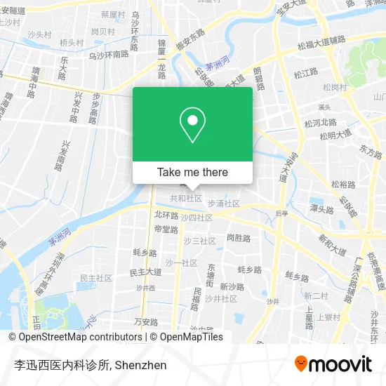 李迅西医内科诊所 map