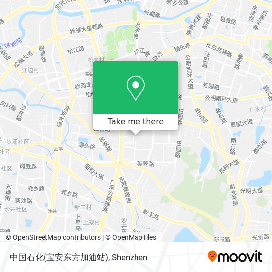 中国石化(宝安东方加油站) map
