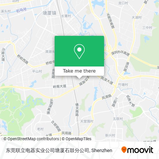 东莞联立电器实业公司塘厦石鼓分公司 map