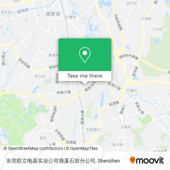 东莞联立电器实业公司塘厦石鼓分公司 map