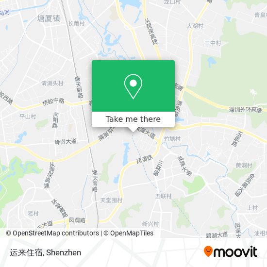 运来住宿 map