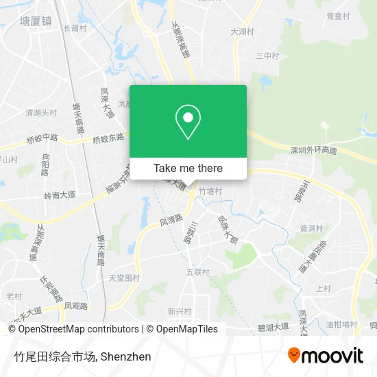 竹尾田综合市场 map