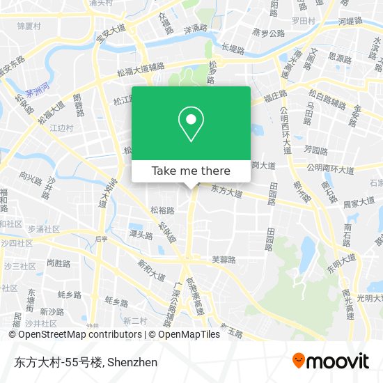 东方大村-55号楼 map