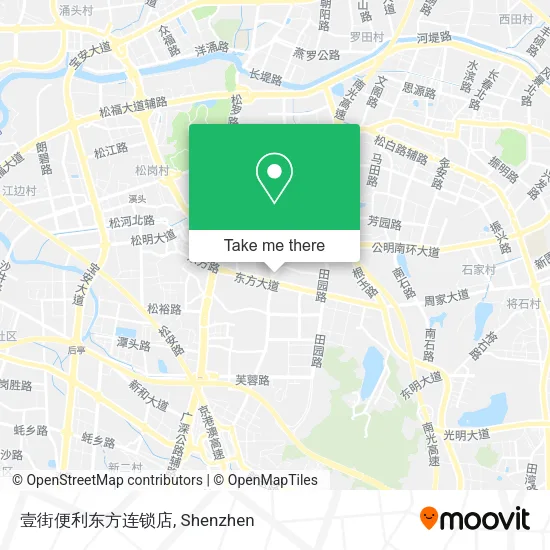 壹街便利东方连锁店 map