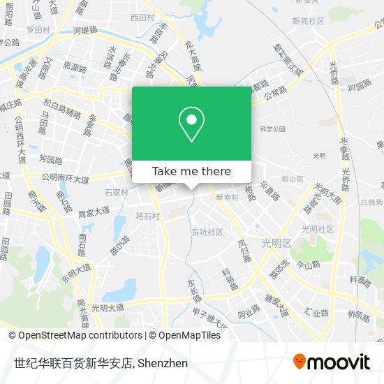 世纪华联百货新华安店 map