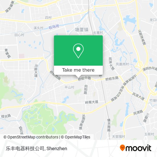 乐丰电器科技公司 map