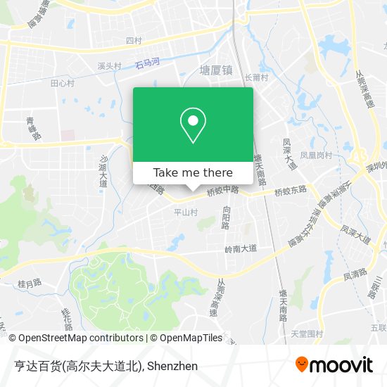亨达百货(高尔夫大道北) map