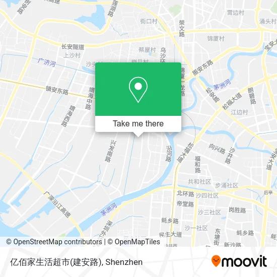 亿佰家生活超市(建安路) map