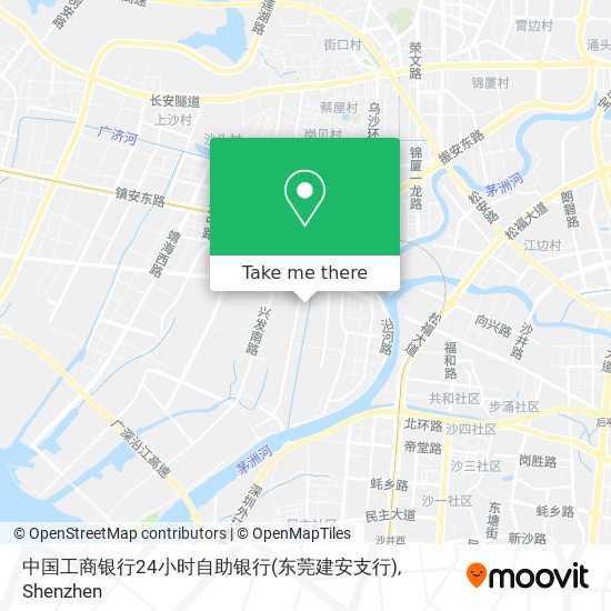 中国工商银行24小时自助银行(东莞建安支行) map