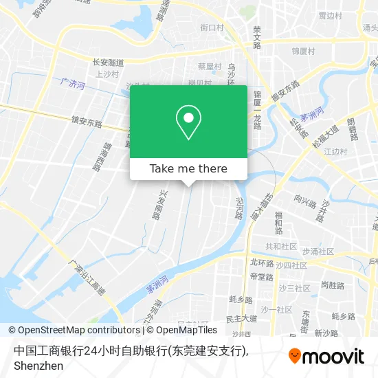 中国工商银行24小时自助银行(东莞建安支行) map