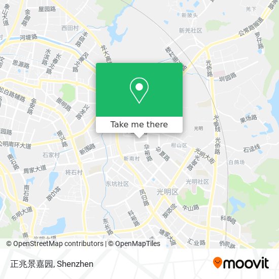 正兆景嘉园 map
