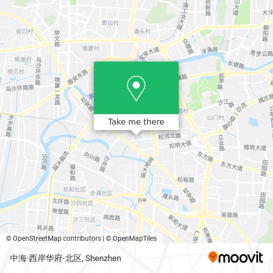 中海·西岸华府-北区 map