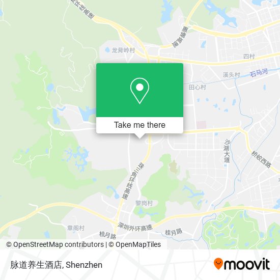 脉道养生酒店 map