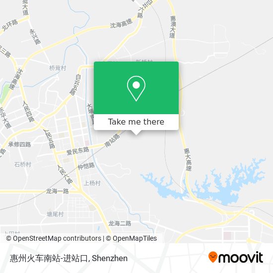 惠州火车南站-进站口 map