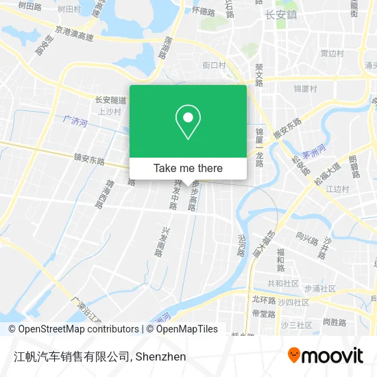 江帆汽车销售有限公司 map
