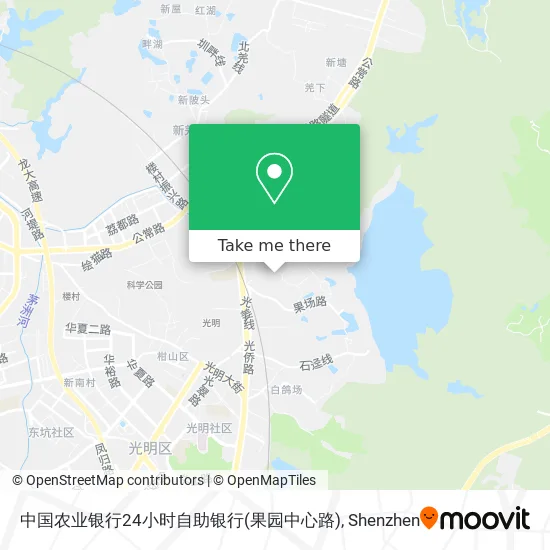 中国农业银行24小时自助银行(果园中心路) map