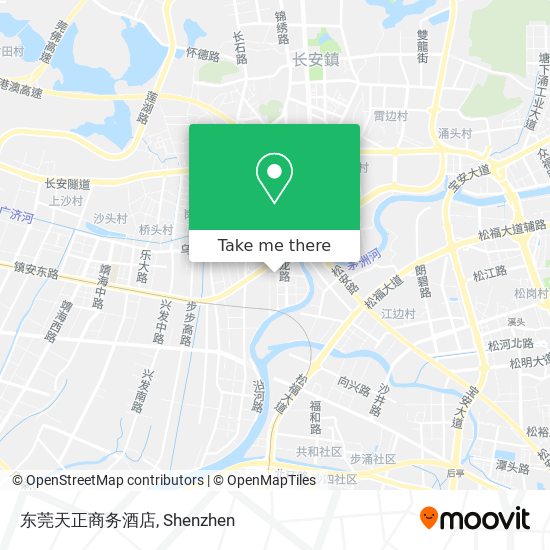 东莞天正商务酒店 map