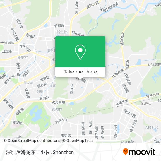 深圳后海龙东工业园 map