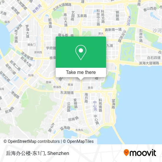 后海办公楼-东1门 map