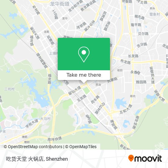 吃货天堂 火锅店 map