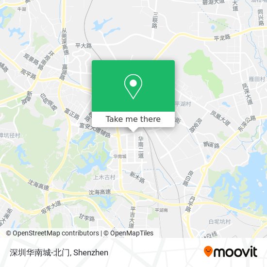 深圳华南城-北门 map