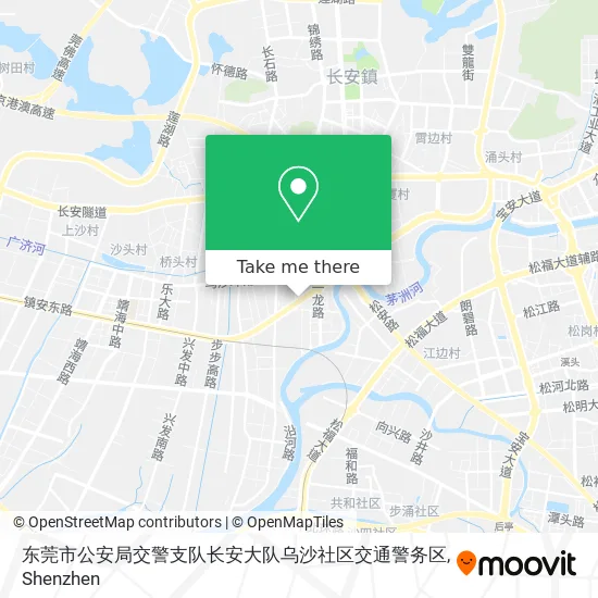 东莞市公安局交警支队长安大队乌沙社区交通警务区 map