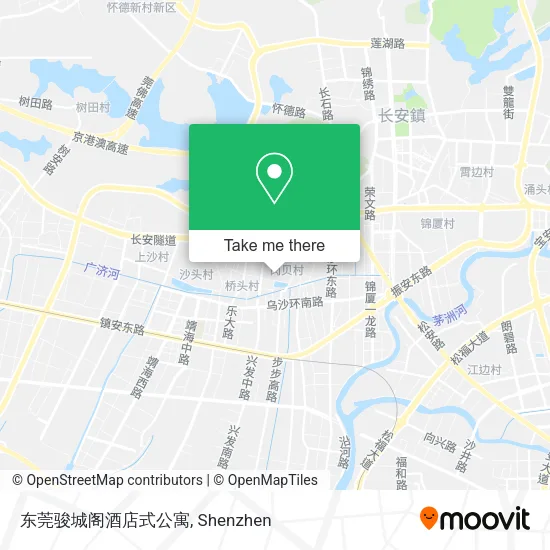东莞骏城阁酒店式公寓 map
