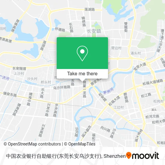 中国农业银行自助银行(东莞长安乌沙支行) map