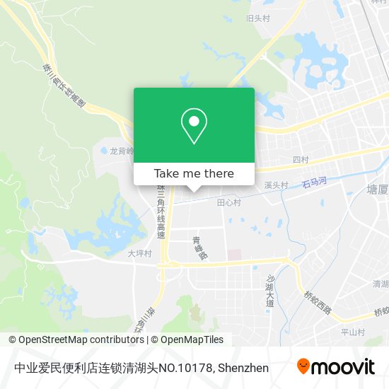 中业爱民便利店连锁清湖头NO.10178 map