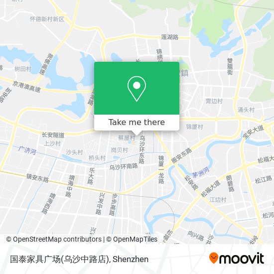 国泰家具广场(乌沙中路店) map