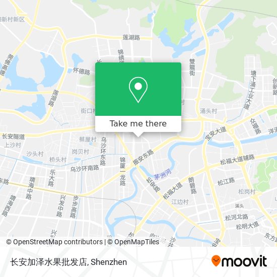 长安加泽水果批发店 map