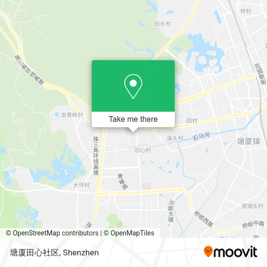 塘厦田心社区 map