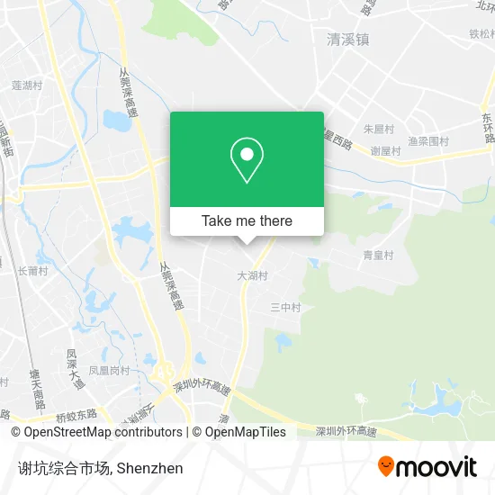 谢坑综合市场 map