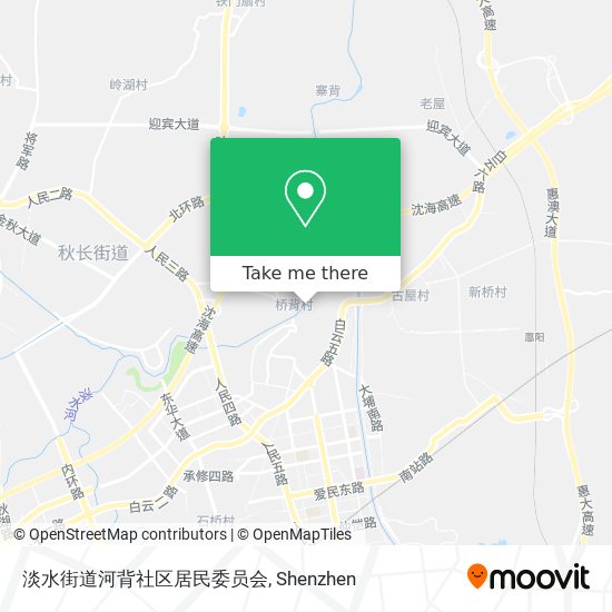 淡水街道河背社区居民委员会 map