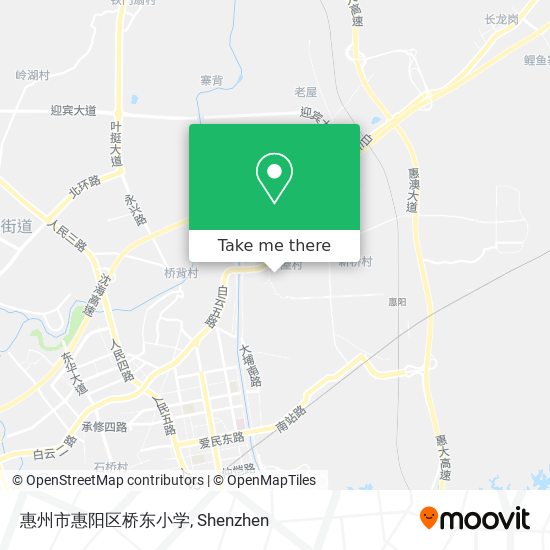 惠州市惠阳区桥东小学 map