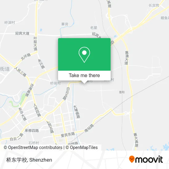 桥东学校 map
