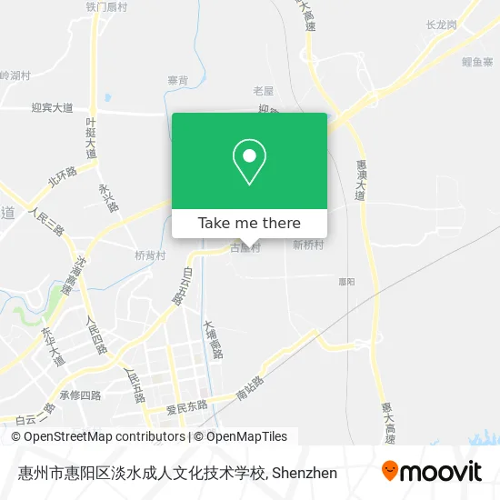 惠州市惠阳区淡水成人文化技术学校 map