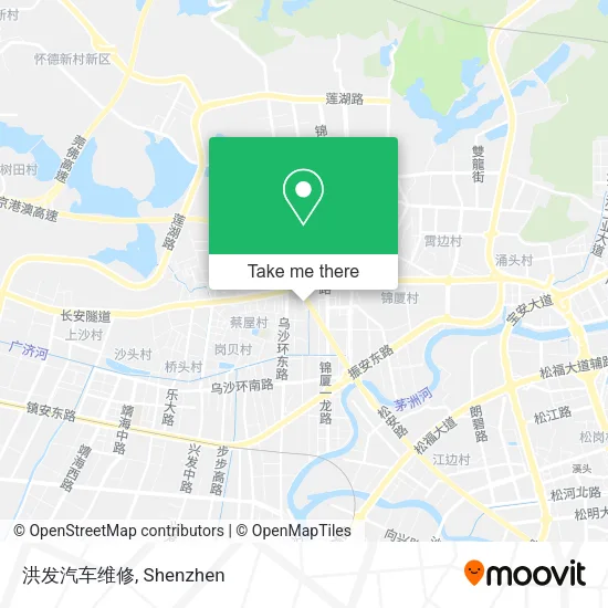 洪发汽车维修 map