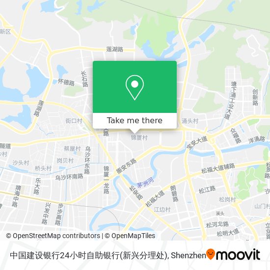 中国建设银行24小时自助银行(新兴分理处) map
