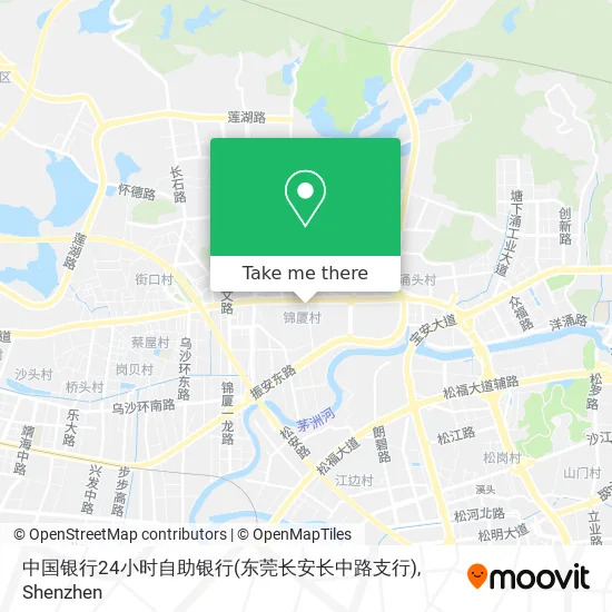 中国银行24小时自助银行(东莞长安长中路支行) map