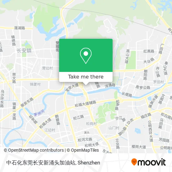 中石化东莞长安新涌头加油站 map