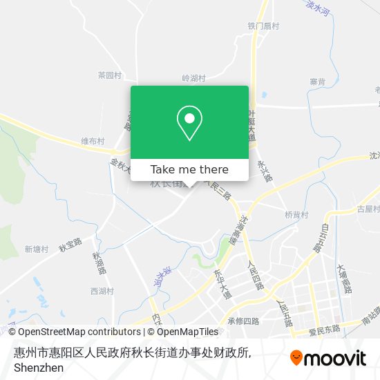 惠州市惠阳区人民政府秋长街道办事处财政所 map