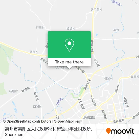 惠州市惠阳区人民政府秋长街道办事处财政所 map