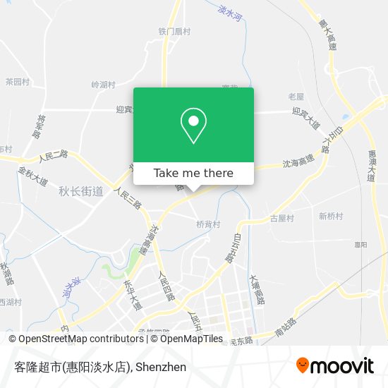 客隆超市(惠阳淡水店) map